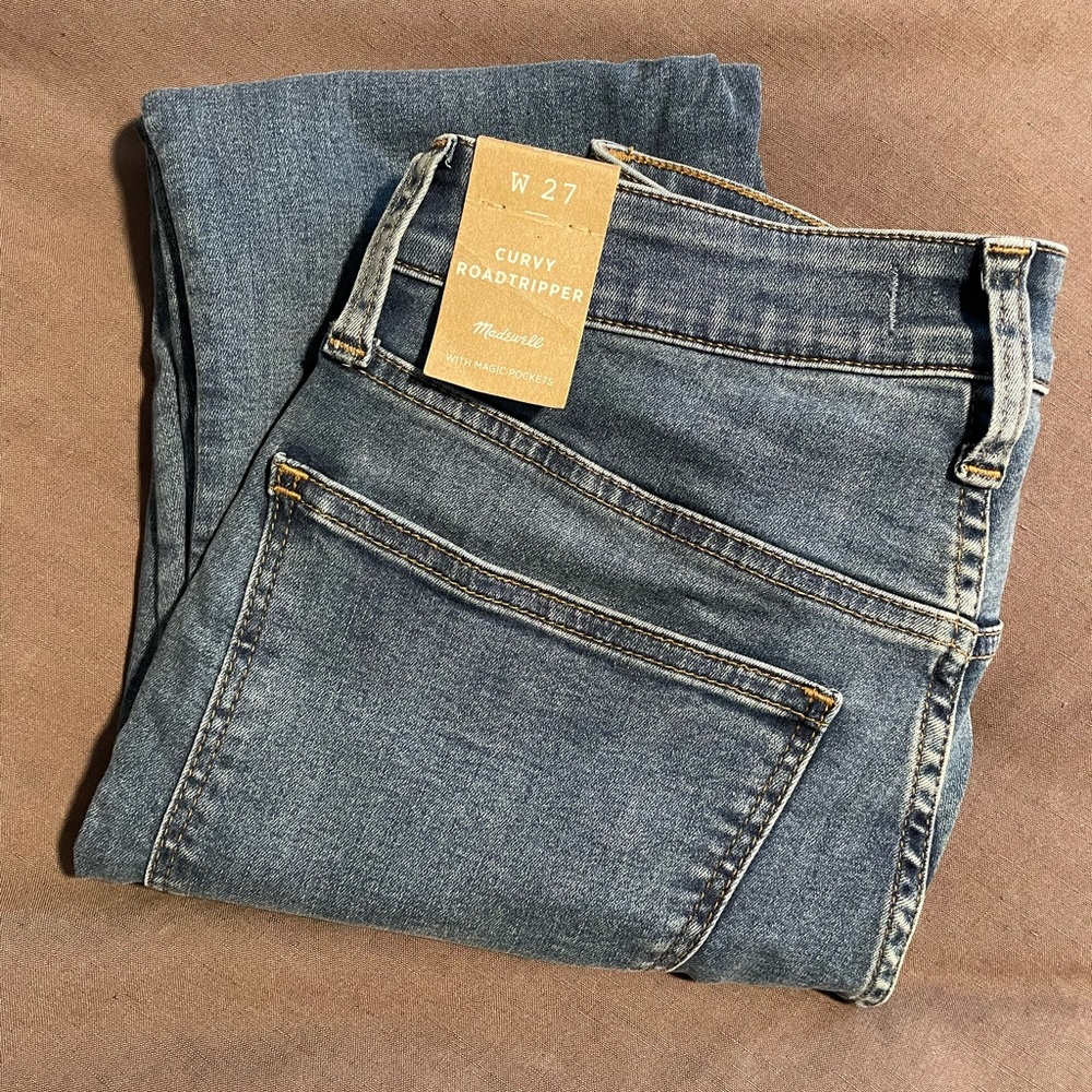 Madewell Curvy Roadtripper Jeans, size 27